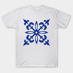 BLUE TILES DELFT PATTERN T-Shirt